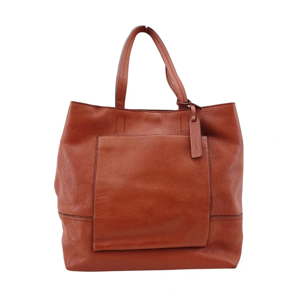 J Crew All Day Tote bag in Brown Leather - Size 13x13x4